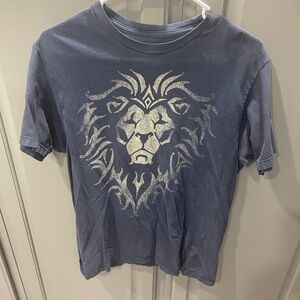 Men's Blue Graphic T-Shirt